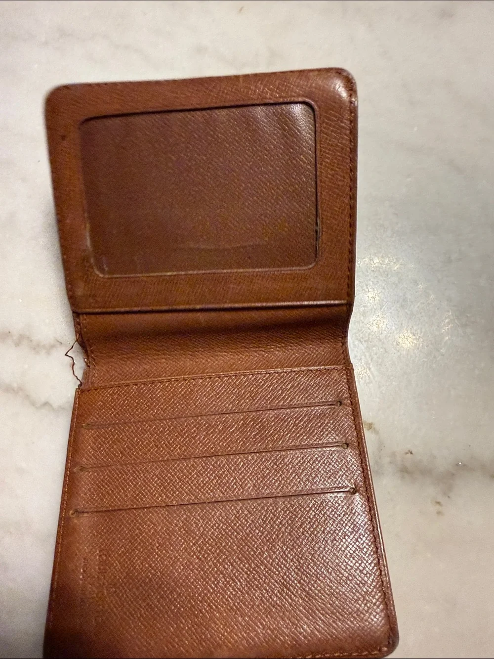 Louis Vuitton Monogram Canvas Wallet in Brown and Gold